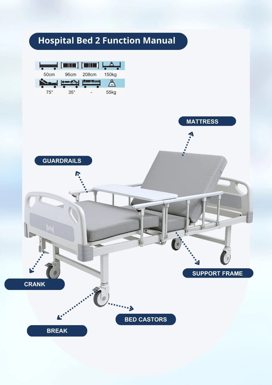 HOSPITAL BED 2 FUNCTION MANUAL